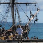 Treasure Island TV movie films on location in Puerto Rico