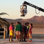 Multi-coloured band films click-to-win music video on location in California