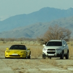 Chevrolet gets dramatic mountain backdrop filming on location in Mojave Desert