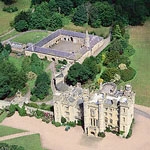 Filming on location at Duns Castle in Scotland