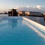 Biggest floating pool filming location available in Antwerp