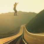 Smuggler stages high-speed slackline stunt in Croatia for Volvo Trucks