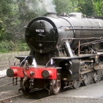 BBC films on location on UK heritage railway for TV period gangster saga