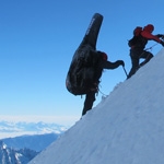 HelliVentures Filmproduktion shoots concert on Mont Blanc for Mammut 