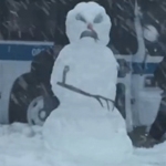 Sons and Daughters films snowman attack on location in Toronto for Nissan