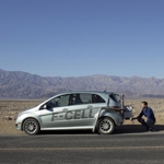 Markenfilm Crossing films Death Valley road trip with Hollywood stars for Mercedes 